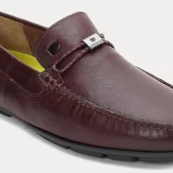 Florsheim Men Casual Tan Plain Leather Driving Shoes