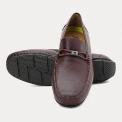 Florsheim Men Casual Tan Plain Leather Driving Shoes