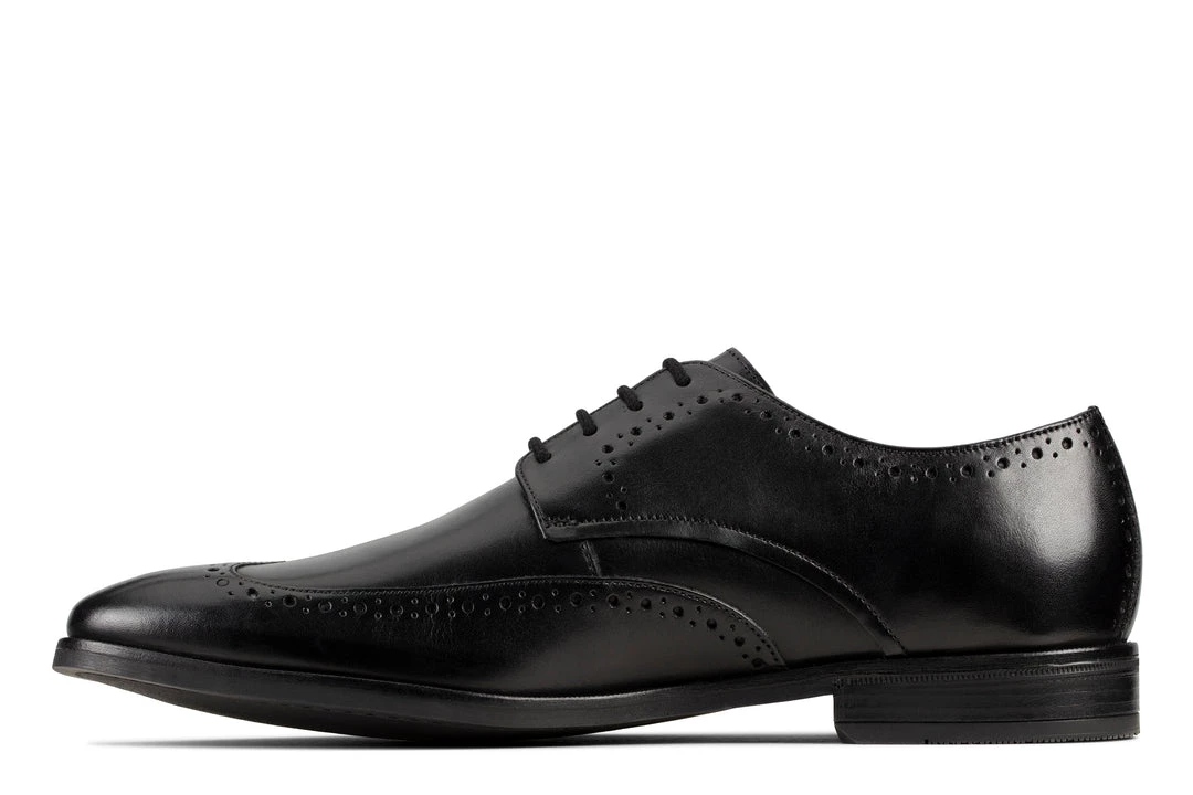 Clarks STANFORD LIMIT BLACK LEATHER MEN 6 Clarks STANFORD LIMIT BLACK LEATHER MEN