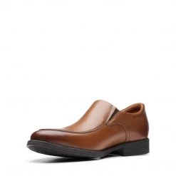 Clarks WHIDDON STEP DARK TAN LEA