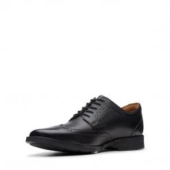 Clarks TILDEN WING BLACK LEATHER MEN