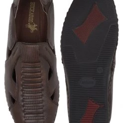 Buckaroo Adults-Men NEW BERNARD Leather Denim Classic Shoes Fisherman Sandal