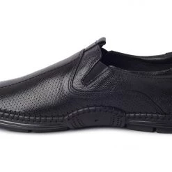 Buckaroo Men's Black Leather Friday Casuals Shoes