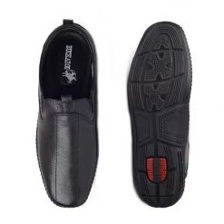 Buckaroo Men's Black Leather Friday Casuals Shoes