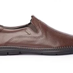 Buckaroo Men's Brown Leather Friday Casuals Shoes