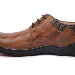 Buckaroo Men's Tan Leather Denim Classic Shoes