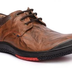 Buckaroo Men's Tan Leather Denim Classic Shoes