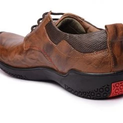 Buckaroo Men's Tan Leather Denim Classic Shoes