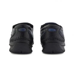 Buckaroo Men's Black Leather Friday Casuals Shoes