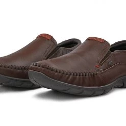 Buckaroo Men's Brown Leather Friday Casuals Shoes