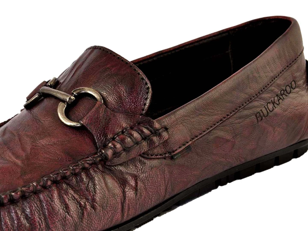 Buckaroo Adults-Men AURORA Leather Friday Casual Shoes Slip-On 7 Buckaroo Adults-Men AURORA Leather Friday Casual Shoes Slip-On