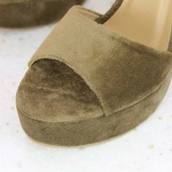 Inc.5 COUNTER HEEL PARTY SANDAL-DARK BEIGE