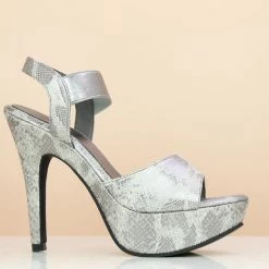 Inc.5 KONE HEEL SANDAL-GUN METAL