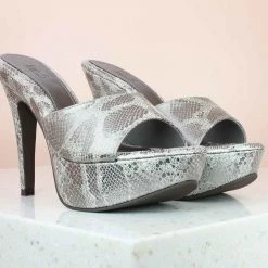 Inc.5 FASHION HIGH HEEL PARTY MULE-BLACK