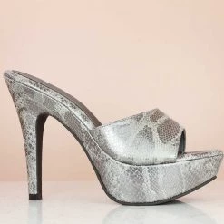Inc.5 FASHION HIGH HEEL PARTY MULE-BLACK