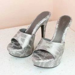 Inc.5 FASHION HIGH HEEL PARTY MULE-BLACK