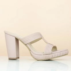 Inc.5 SALE HIGH HEEL MULE-PEACH