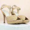 Inc.5 HIGH HEEL MULE SANDAL-BEIGE Party
