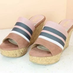 Inc.5 CORK COVERED PLATFORM-PEACH