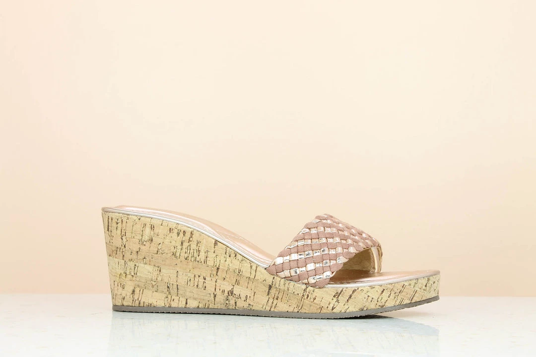 Inc.5 WOVEN STRAP HARD PLATFORM-ROSE GOLD 4 Inc.5 WOVEN STRAP HARD PLATFORM-ROSE GOLD