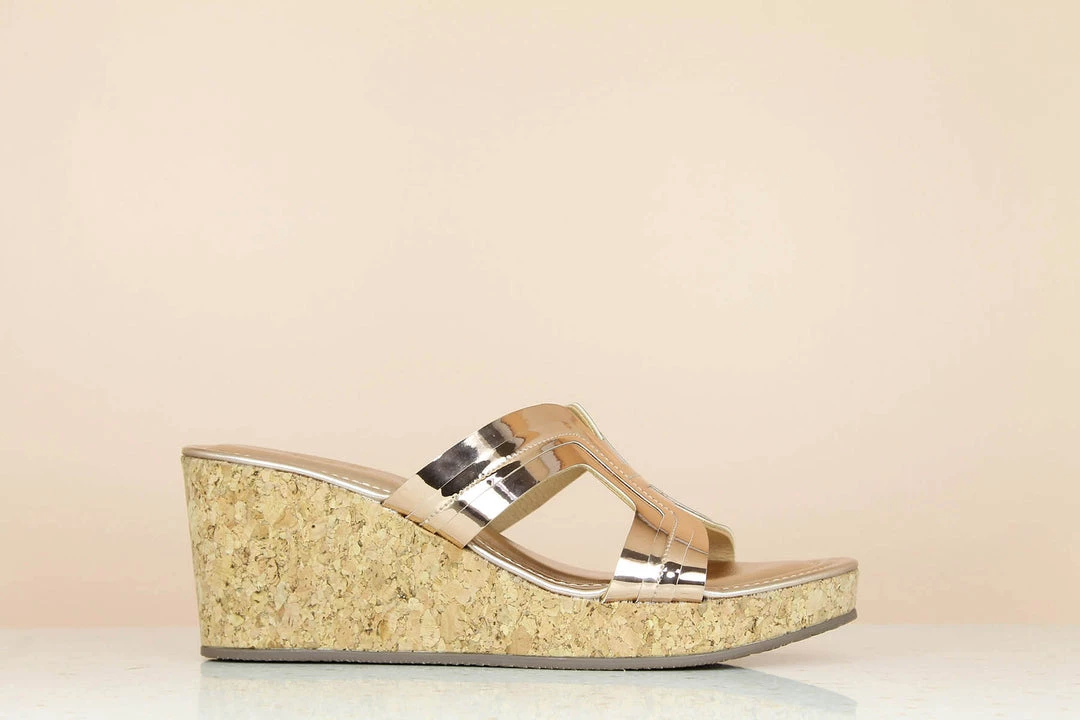 Inc.5 CORK COVERED PLATFORM MULE-ROSE GOLD 4 Inc.5 CORK COVERED PLATFORM MULE-ROSE GOLD