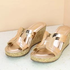 Inc.5 CORK COVERED PLATFORM MULE-ROSE GOLD 8 Inc.5 CORK COVERED PLATFORM MULE-ROSE GOLD