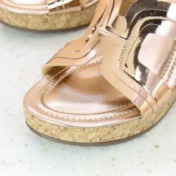 Inc.5 CORK COVERED PLATFORM MULE-ROSE GOLD 9 Inc.5 CORK COVERED PLATFORM MULE-ROSE GOLD