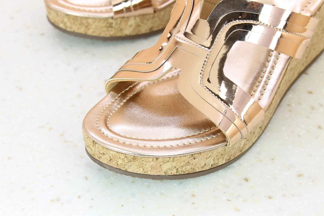 Inc.5 CORK COVERED PLATFORM MULE-ROSE GOLD 6 Inc.5 CORK COVERED PLATFORM MULE-ROSE GOLD