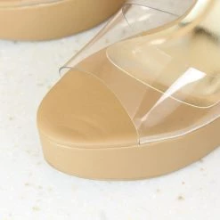 Inc.5 CONE HEEL TRANSPARENT SANDAL