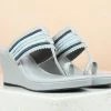 Inc.5 VEDGE HEEL KOLHAPURI - GREY SALE 2 Inc.5 VEDGE HEEL KOLHAPURI - GREY SALE