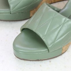 Inc.5 STITCHED CORK COVERED PLATFORM MULES SALE