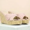 Inc.5 CORK COVERED MULE PLATFORM-PEACH SALE