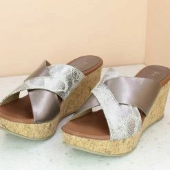 Inc.5 CORK COVERED PLATFORM-GUN METAL