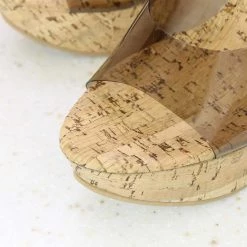 Inc.5 SALE CORK COVERED HIGH HEEL MULES