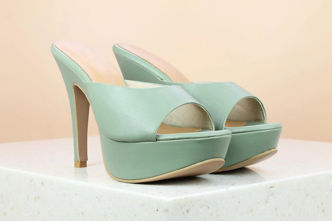 Inc.5 HIGH HEEL MULES 3 Inc.5 HIGH HEEL MULES