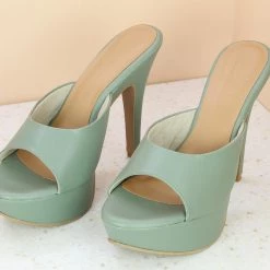 Inc.5 HIGH HEEL MULES 9 Inc.5 HIGH HEEL MULES