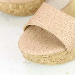 Inc.5 SALE CORK COVERED HIGH HEEL SANDAL
