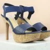 Inc.5 SALE CORK COVERED HIGH HEEL SANDAL