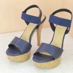 Inc.5 SALE CORK COVERED HIGH HEEL SANDAL