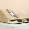 Inc.5 CORK COVERED TRANSPARENT MULES