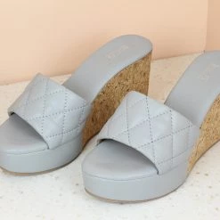 Inc.5 CORK COVERED STITCHED MULES Inc5