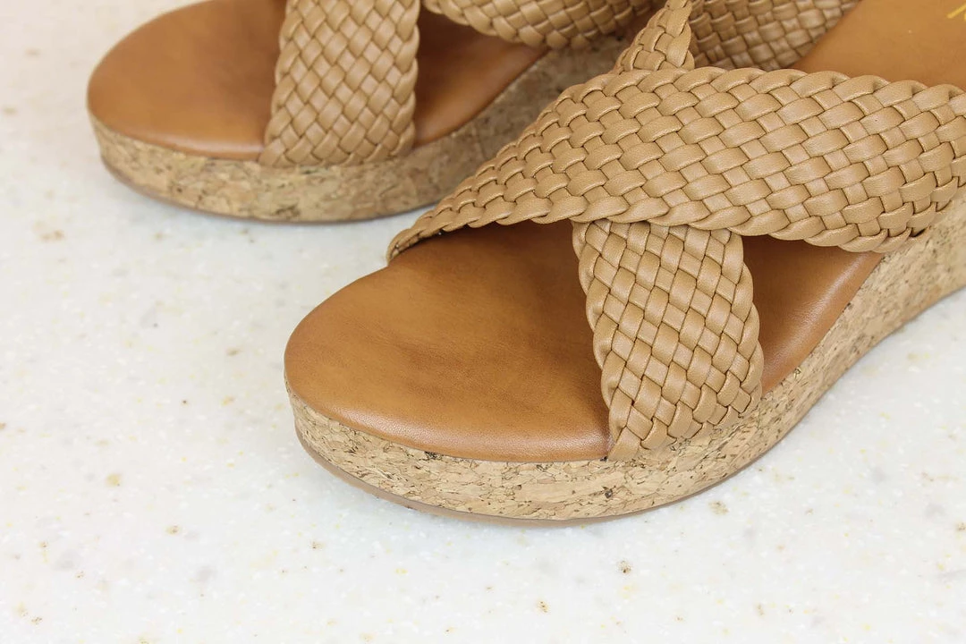 Inc.5 CORK COVERED WOVEN STITCHED MULES SALE 4 Inc.5 CORK COVERED WOVEN STITCHED MULES SALE