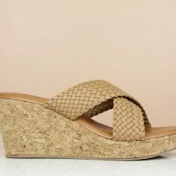 Inc.5 CORK COVERED WOVEN STITCHED MULES SALE 8 Inc.5 CORK COVERED WOVEN STITCHED MULES SALE