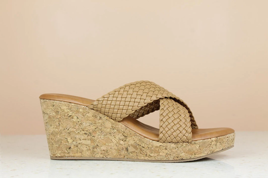 Inc.5 CORK COVERED WOVEN STITCHED MULES SALE 5 Inc.5 CORK COVERED WOVEN STITCHED MULES SALE