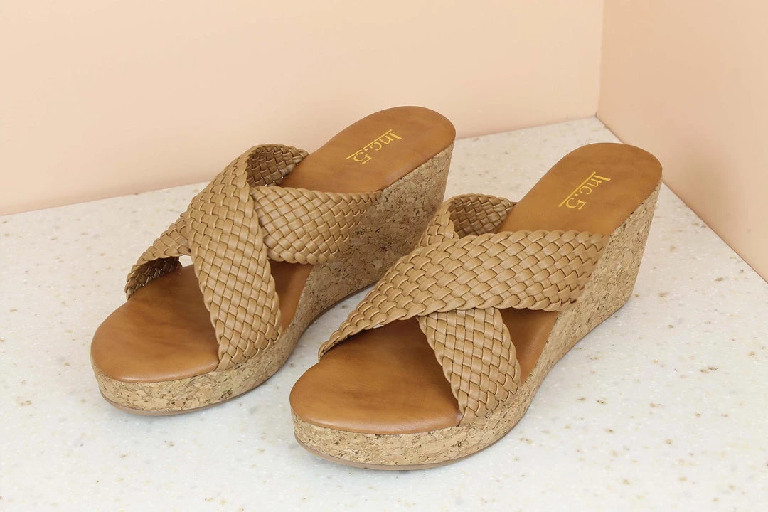 Inc.5 CORK COVERED WOVEN STITCHED MULES SALE 6 Inc.5 CORK COVERED WOVEN STITCHED MULES SALE