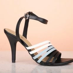 Inc.5 ANKLE STRAP HEELS-BLACK