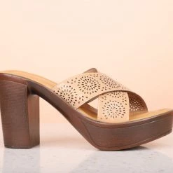 Inc.5 SALE HIGH BLOCK HEEL MULES 8 Inc.5 SALE HIGH BLOCK HEEL MULES