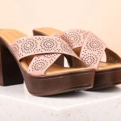 Inc.5 HIGH BLOCK HEEL MULES