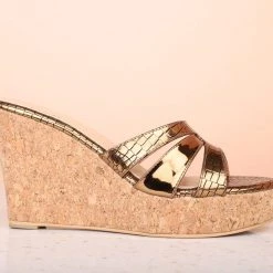 Inc.5 CORK COVERED VEDGE MULES WOMEN