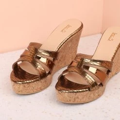 Inc.5 CORK COVERED VEDGE MULES WOMEN